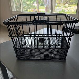 Sunlite Black Wire Bicycle Basket